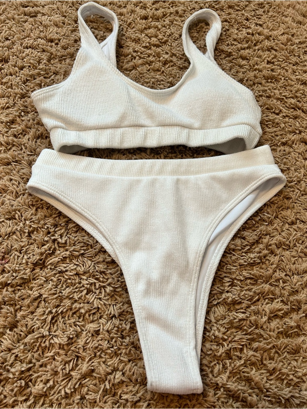 Shein white bikini size large used